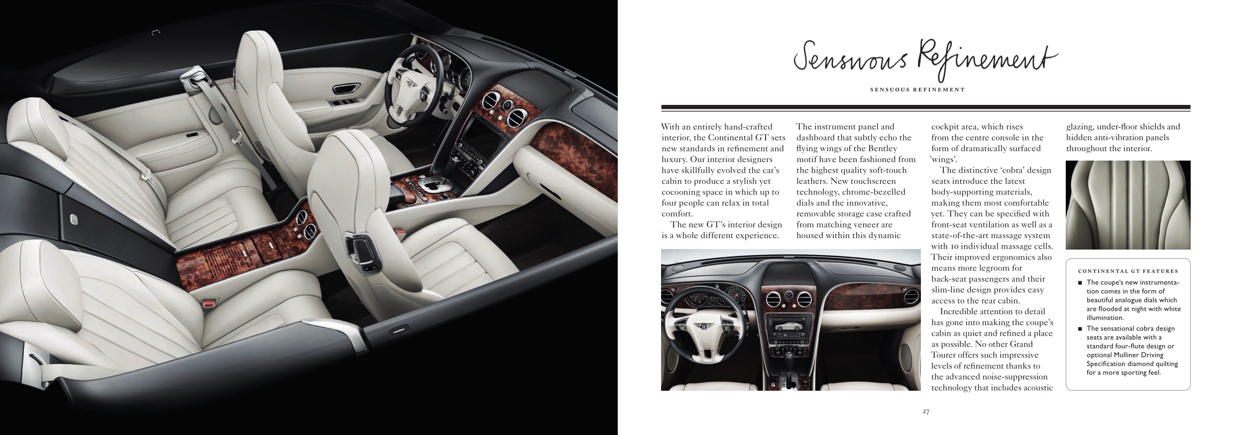 2011 Bentley Continental GT Brochure Page 44